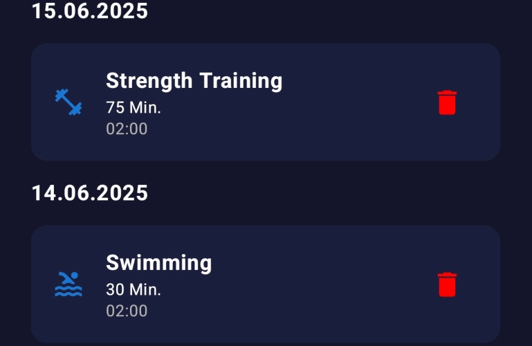 Activity Tracking App Android