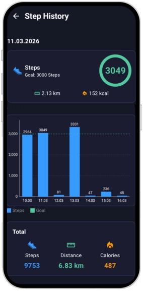 App contador de pasos Zielfit